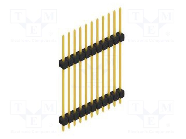 Connector: pin strips; pin header; male; PIN: 11; 2.54mm; THT; 1x11