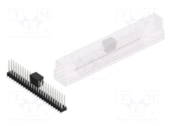 Connector: pin strips; pin header; male; PIN: 48; 2.54mm; SMT; 2x24