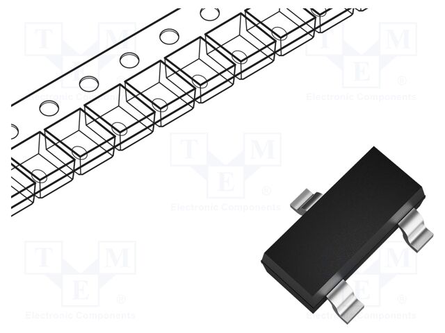 Diode: TVS array; 13.3V; 350W; bidirectional; SOT23; Ch: 2