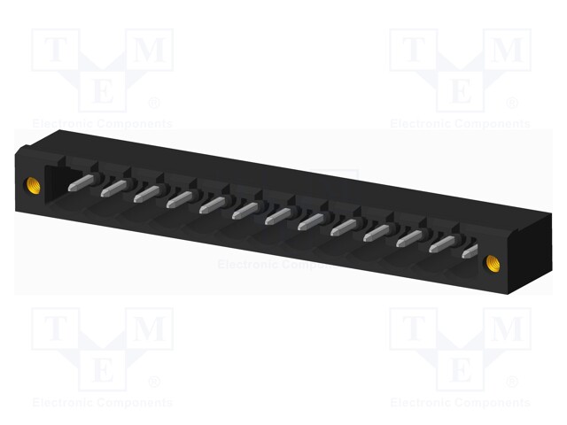 Connector: pluggable terminal block; socket; male; on PCBs