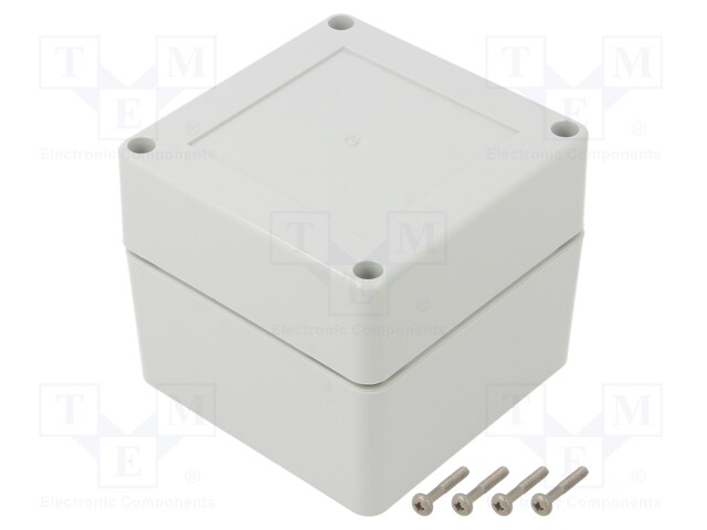 Enclosure: multipurpose; X: 90mm; Y: 90mm; Z: 75mm; ZP; polycarbonate