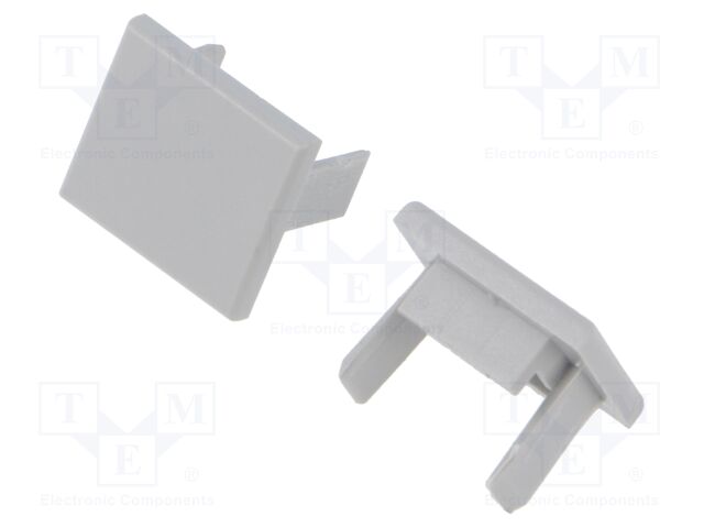 Cap for LED profiles; grey; OPK-4