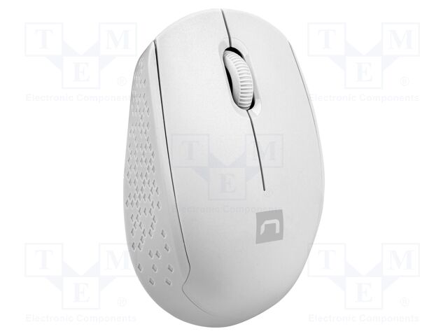Optical mouse; white; USB A; wireless; No.of butt: 3; 10m