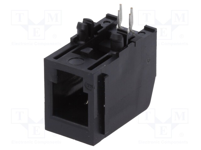 Socket; RJ11; PIN: 4; Cat: 3; unshielded; gold-plated; Layout: 4p4c