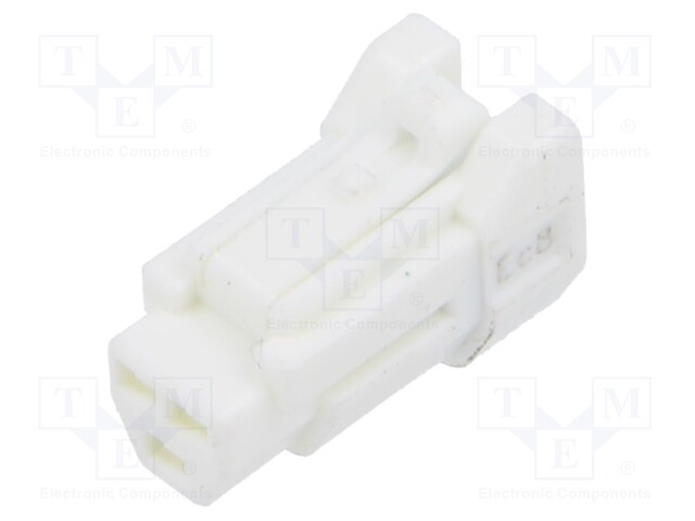 Connector: wire-wire/PCB; DF62W; crimped; straight; PIN: 3; plug