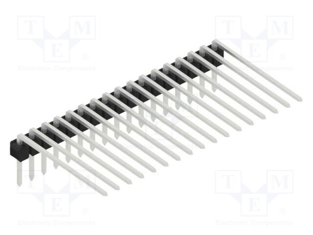 Connector: pin strips; pin header; male; PIN: 17; 2.54mm; THT; 1x17
