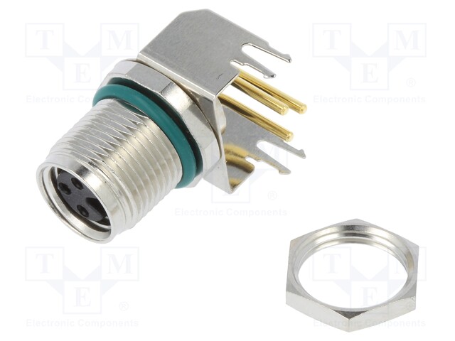 Connector: M8; female; PIN: 3; angled 90°; socket; 4A; 60V; IP68