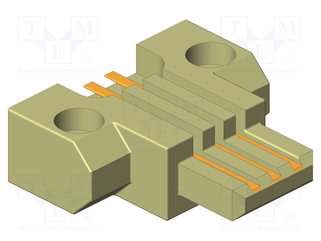 Test plug; Contacts: CuBe; PS; L: 30mm; W: 30mm; H: 10mm; 0.04kV