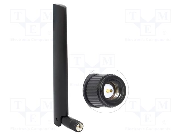 Antenna; LoRa,inner; black; SMA; screw-in; male; 900MHz; 50Ω; 3dBi