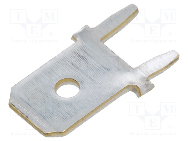 Terminal: flat; 6.3mm; 0.8mm; male; THT; Overall len: 13.5mm