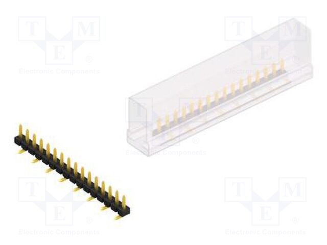 Connector: pin strips; pin header; male; PIN: 16; 2.54mm; SMT; 1x16