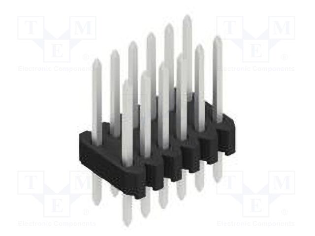 Connector: pin strips; pin header; male; PIN: 12; 1.27mm; THT; 2x6