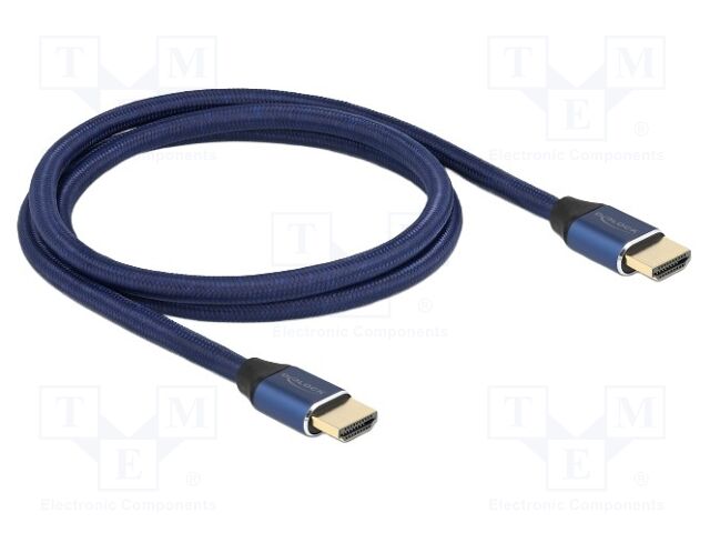Cable; HDMI plug,both sides; textile; HDMI 2.1,Ultra High Speed