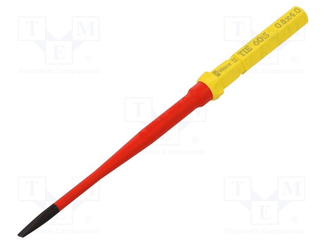 Interchangeable blade; slot; insulated; 4,0x0,8mm; 157mm; 1kVAC