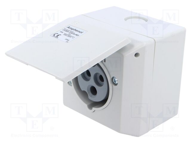 Connector: AC supply 3-phase; socket; female; screw terminal
