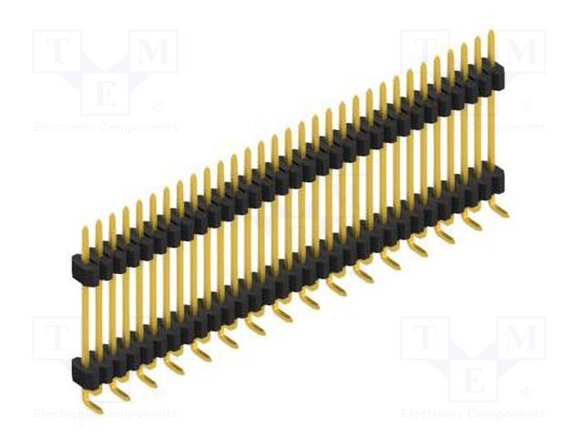 Connector: pin strips; pin header; male; PIN: 31; 1.27mm; SMT; 1x31