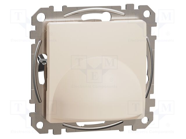 Cable outlet; 250VAC; IP20; plaster embedded,in mounting box