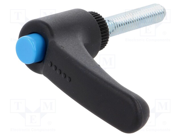 Lever; adjustable; Thread len: 25mm; Lever length: 44mm; -30÷130°C