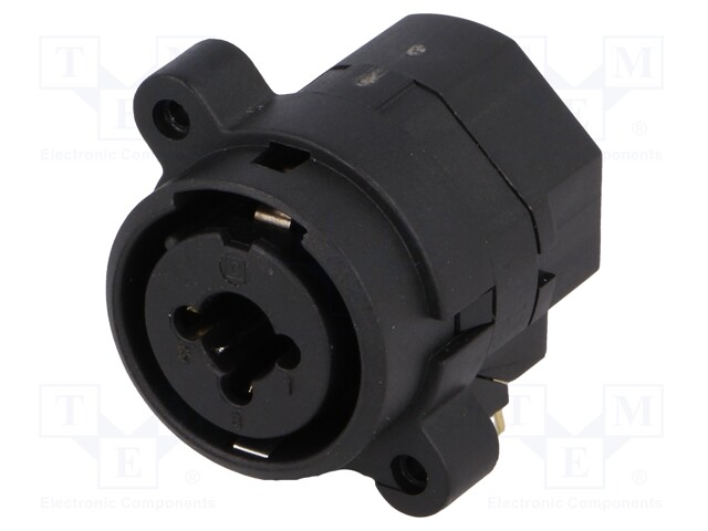 Socket; Jack 6,35mm + XLR; female; angled 90°; THT