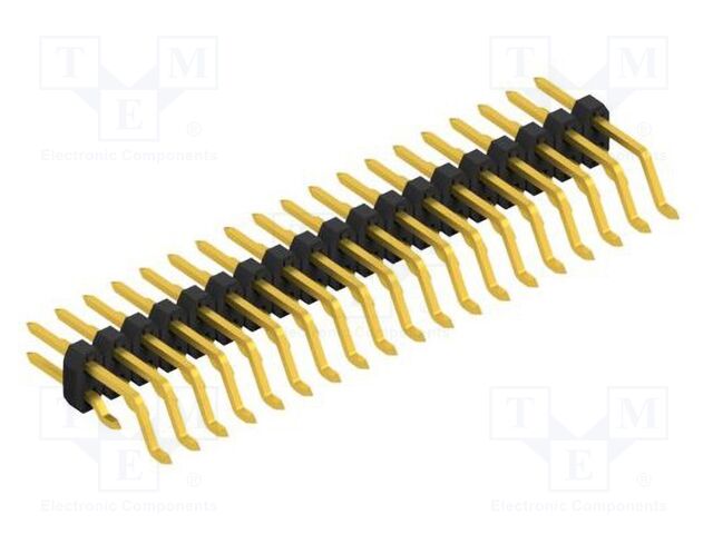 Connector: pin strips; pin header; male; PIN: 38; 2mm; SMT; 2x19