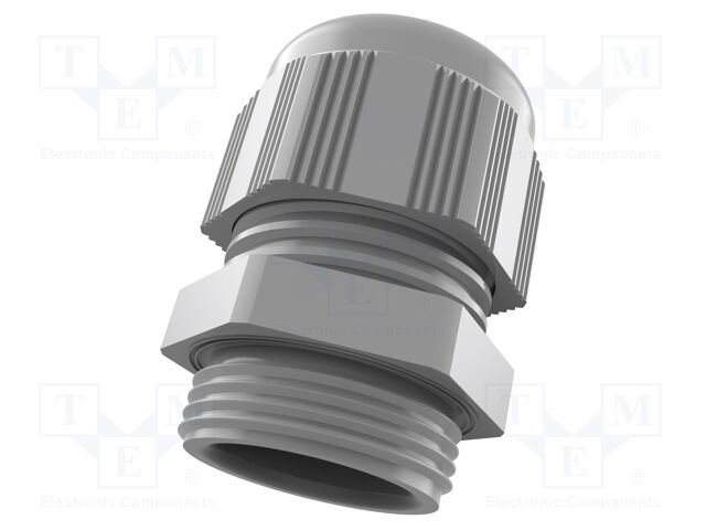 Cable gland; M16; polyamide; grey