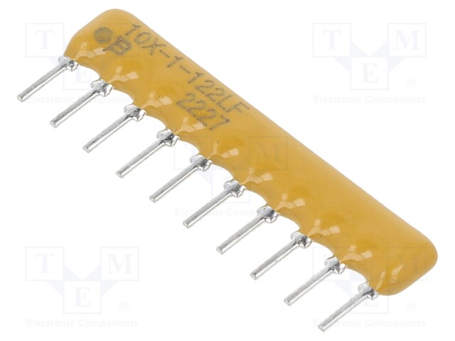 Resistor network: X; THT; 1.2kΩ; ±2%; 0.2W; No.of resistors: 9; 100V