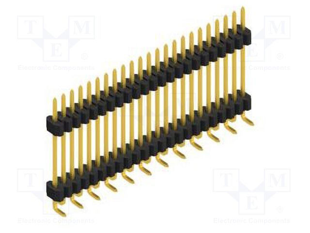 Connector: pin strips; pin header; male; PIN: 23; 1.27mm; SMT; 1x23