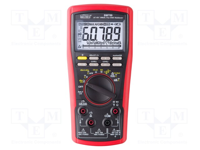 Digital multimeter; LCD 4-5/6 digits (60000),bargraph; 5x/s