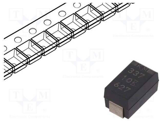 Capacitor: tantalum-polymer; 330uF; 10VDC; Case: X; 2917; ESR: 6mΩ