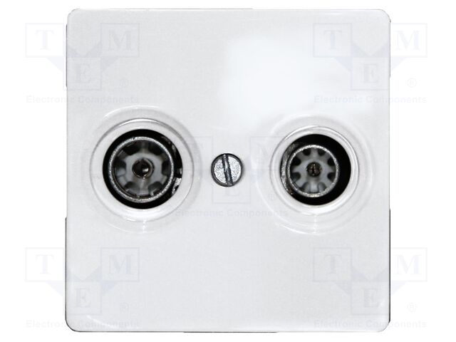Cover; TV/RF sockets,intelligent house; E-Design55; Sockets: 2