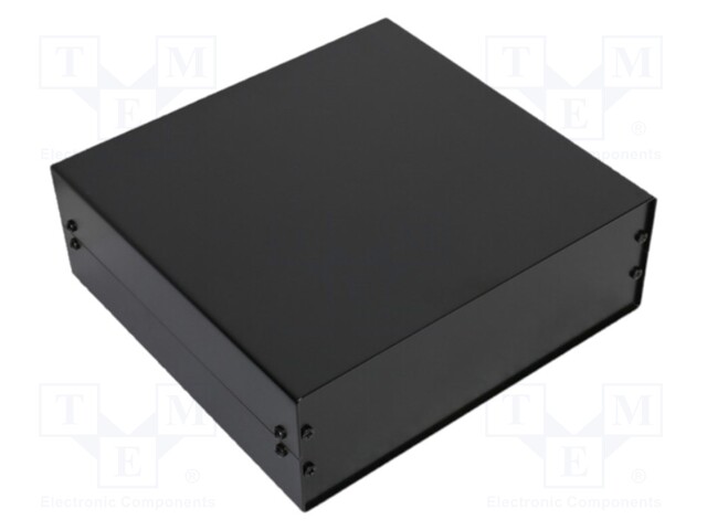 Enclosure: with panel; X: 260mm; Y: 250mm; Z: 90mm; aluminium; black