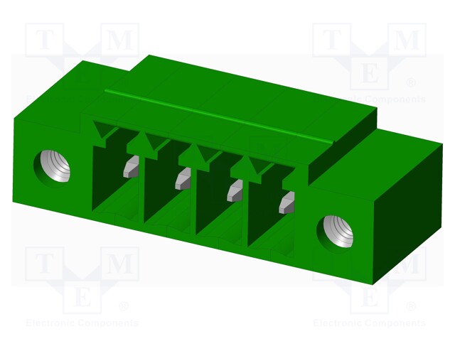 Connector: pluggable terminal block; socket; male; angled 90°