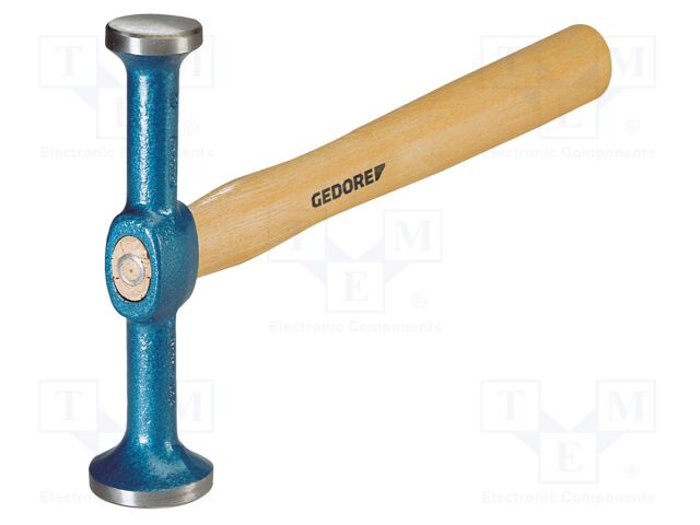 Hammer; 300mm; round; steel; wood (ash); Ø: 40mm