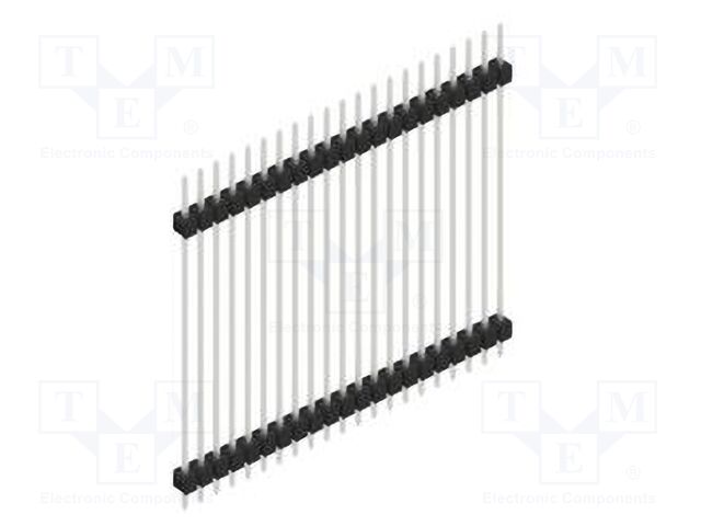Connector: pin strips; pin header; male; PIN: 21; 2.54mm; THT; 1x21
