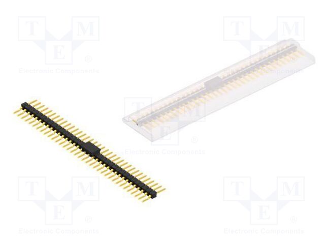Connector: pin strips; pin header; male; PIN: 35; 2.54mm; SMT; 1x35