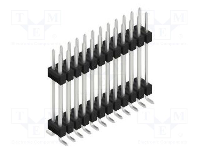 Connector: pin strips; pin header; male; PIN: 24; 2.54mm; SMT; 2x12