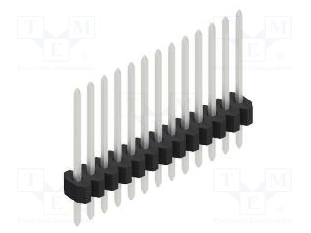 Connector: pin strips; pin header; male; PIN: 13; 1.27mm; THT; 1x13