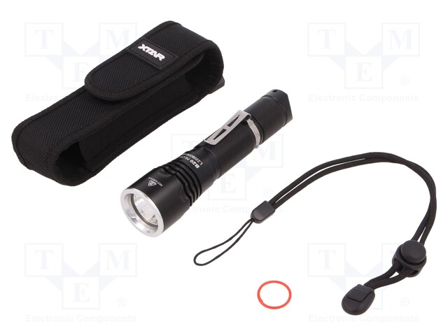 Torch: LED; L: 140.5mm; 30/250/600/1100lm; Ø: 34.5mm; IPX8