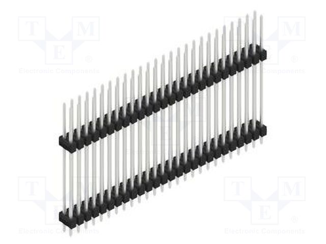 Connector: pin strips; pin header; male; PIN: 52; 2.54mm; THT; 2x26