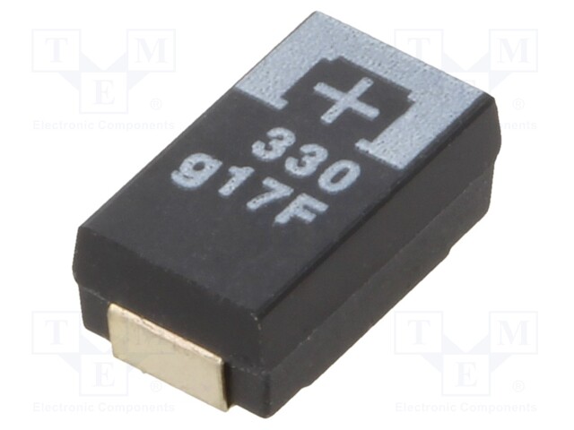 Capacitor: tantalum-polymer; 330uF; 4VDC; TPF; SMD; ±20%; -55÷105°C