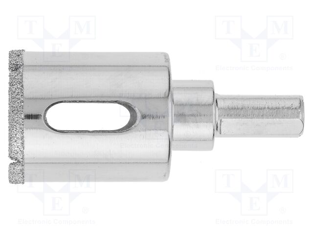 Hole saw; 22mm; Drill Bit: diamond; Holder: hexagonal