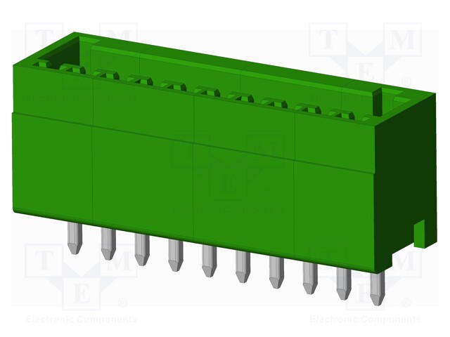 Connector: pluggable terminal block; socket; male; straight; THT