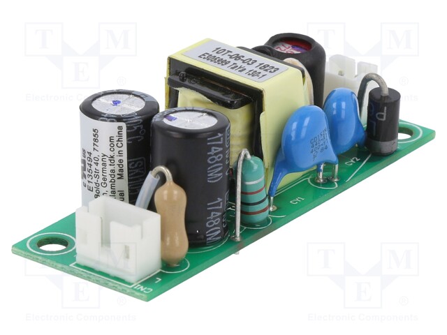 Converter: AC/DC; 6W; 90÷264VAC; Uout: 9VDC; Iout: 670mA; 81%