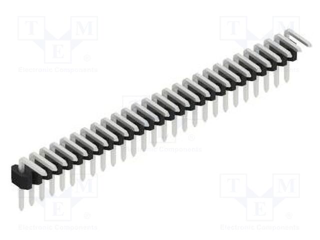 Connector: pin strips; pin header; male; PIN: 27; 1.27mm; THT; 1x27