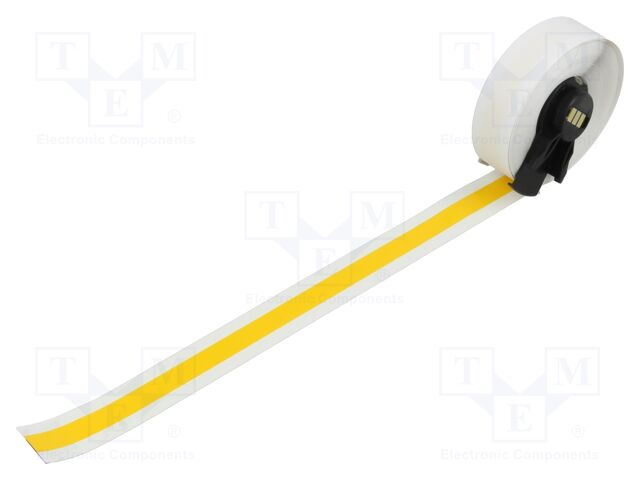 Tape; 9.53mm; 15.24m; yellow; self-adhesive; -40÷82°C