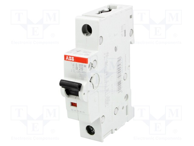 Circuit breaker; 230VAC; Inom: 25A; Poles: 1; DIN; Charact: B; 10kA