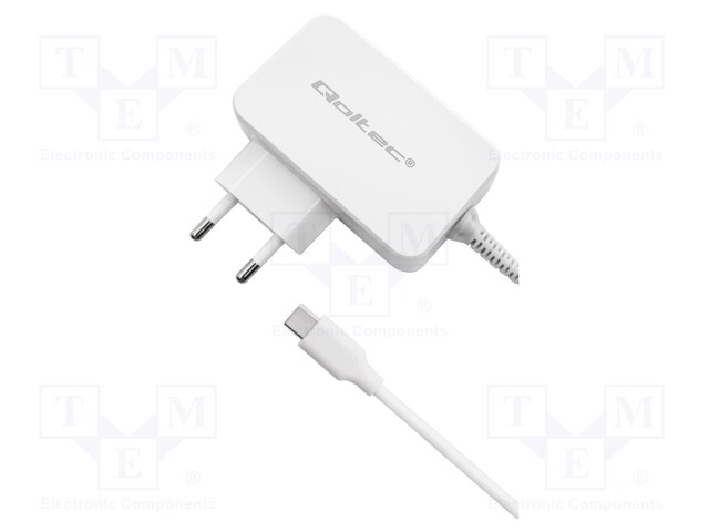 Power supply: switched-mode; plug; 5VDC,; 3.25A; 65W; Out: USB C