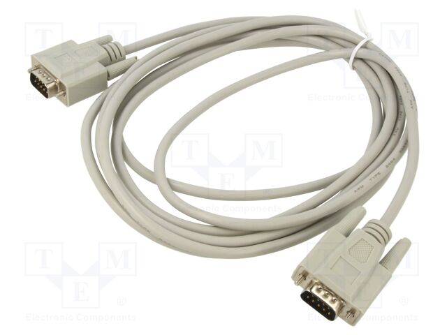 Cable; D-Sub 9pin plug,both sides; 3m; beige