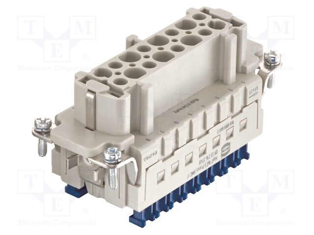 HEAVY DUTY INSERT, RCPT, 16POS, 26-14AWG