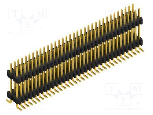 Connector: pin strips; pin header; male; PIN: 68; 1.27mm; SMT; 2x34